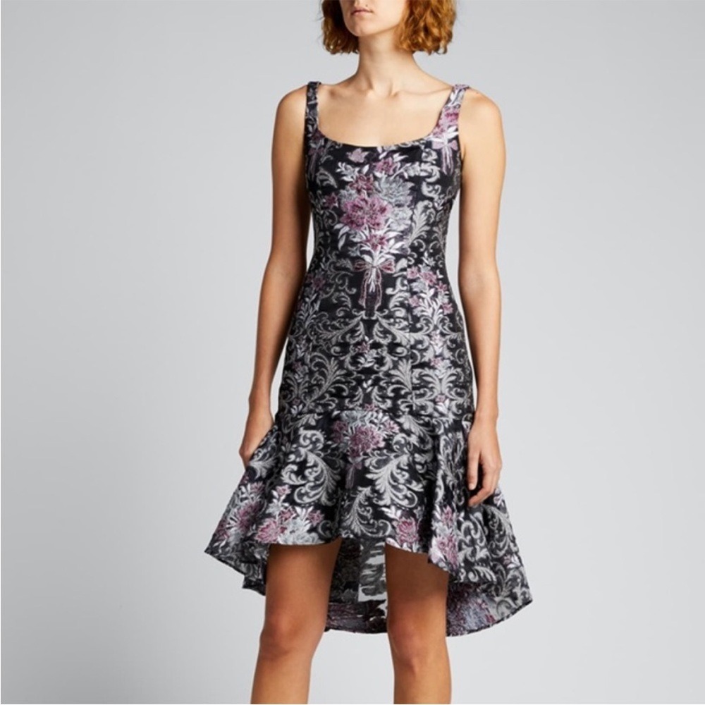 Marchesa Notte‎ Jeweled Damask Cocktail Dress size 12